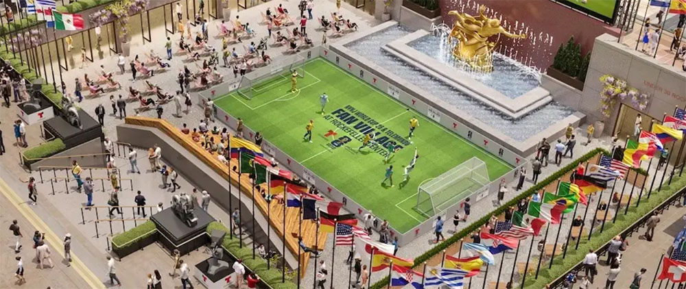 Fußballfeld beim FIFA Fan Fest 2026